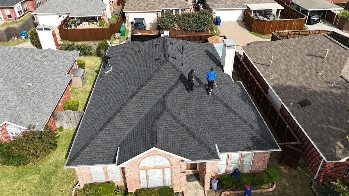 Slate & Tile Roof Repair work in progress on a Antioch property